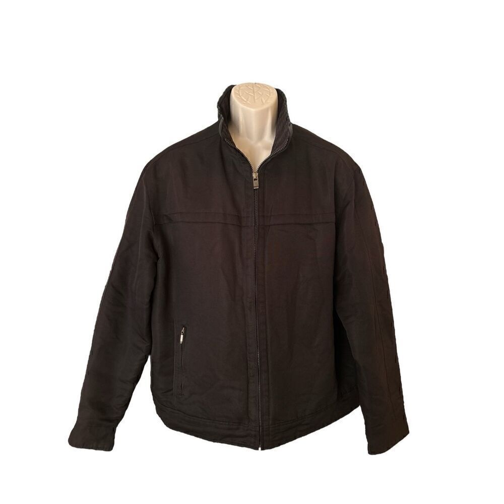 Men’s Dockers Jacket Black Polyester - Size Large